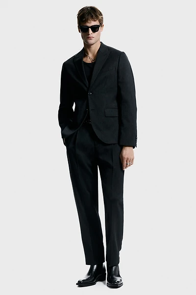 Veste classique à fermeture droite