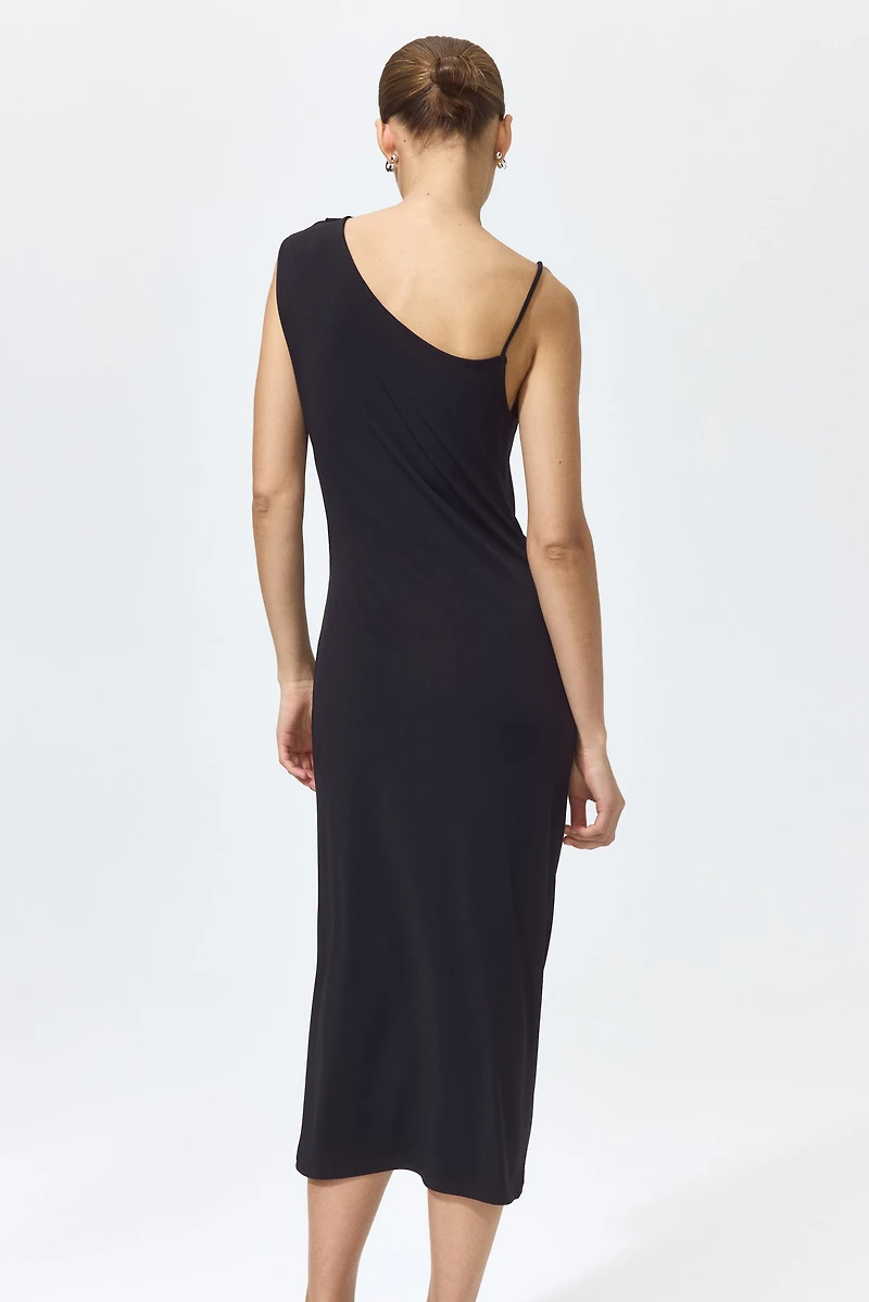 Asymmetric Jersey Dress