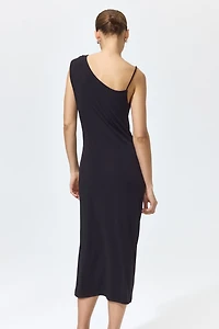 Asymmetric Jersey Dress