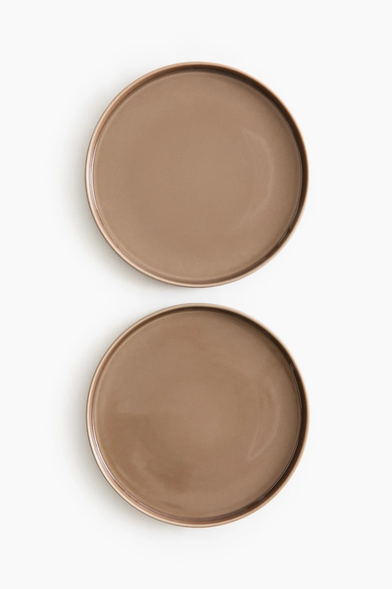 2-Pack Stoneware Dinner Plates