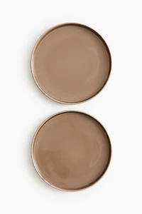 2-Pack Stoneware Dinner Plates