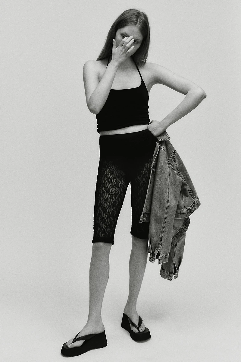 Lace Capri Pants