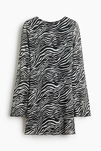 Robe imprimée avec liens à nouer au dos