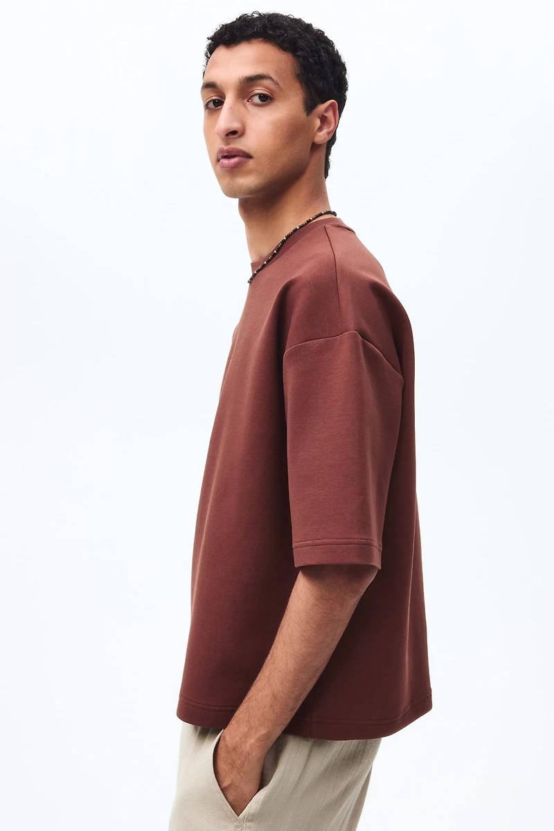 Oversized-Fit Scuba T-Shirt