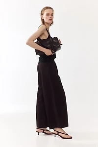 Pantalon 7/8 en lin mélangé