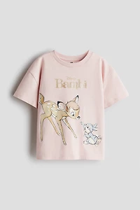 T-shirt en coton imprimé