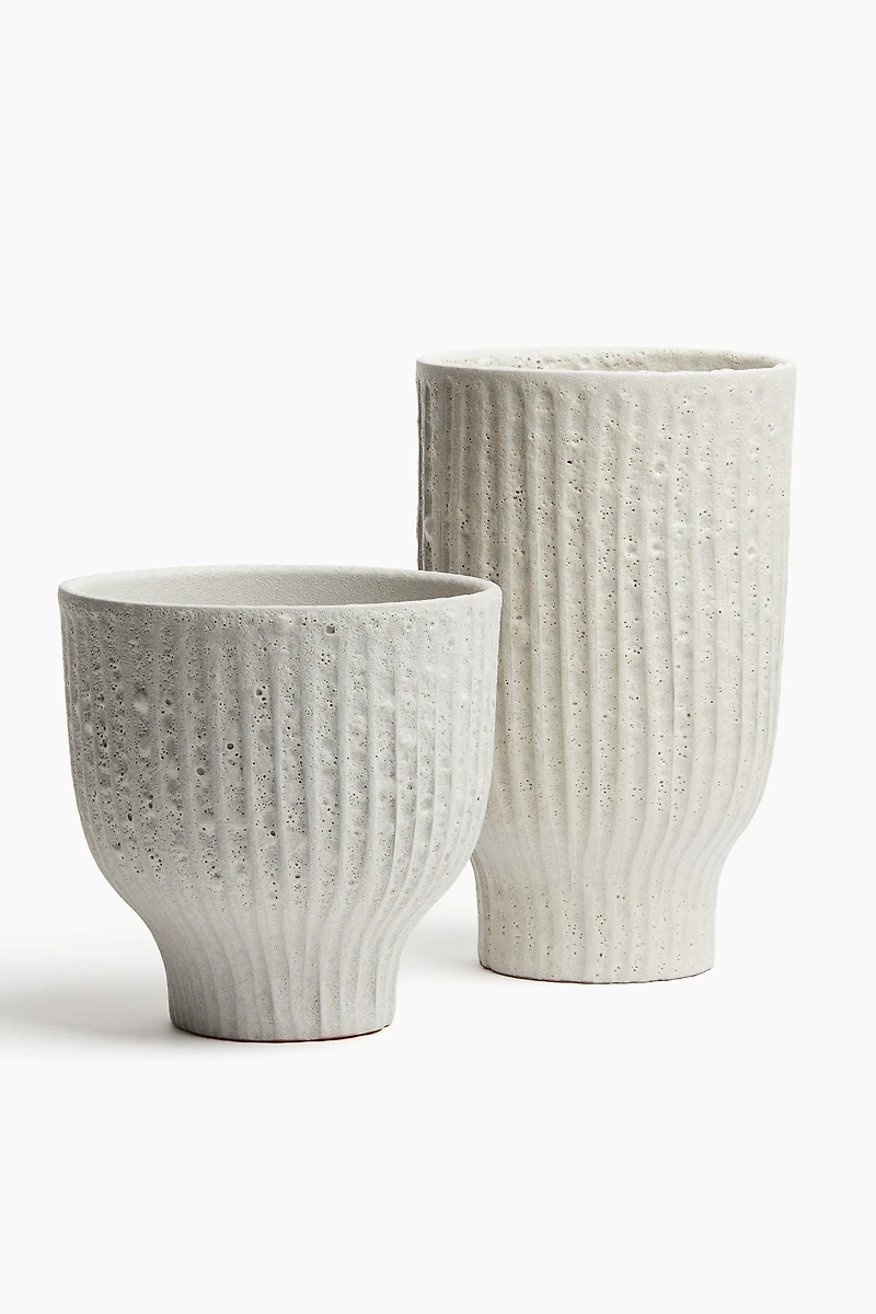 Vase haut en terracotta