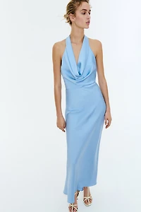 Cowl-Neck Dress