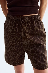 Cotton Shorts with Drawstring