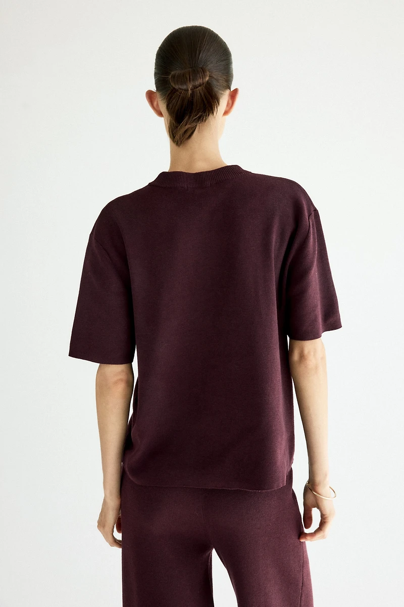Fine-Knit T-Shirt