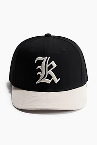 Cap with Embroidered Motif