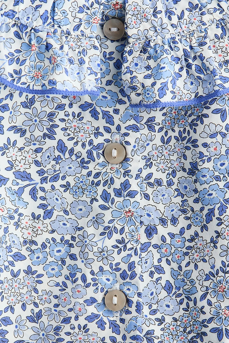 Patterned Cotton Blouse