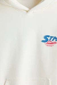 Relaxed-Fit Printed Hoodie