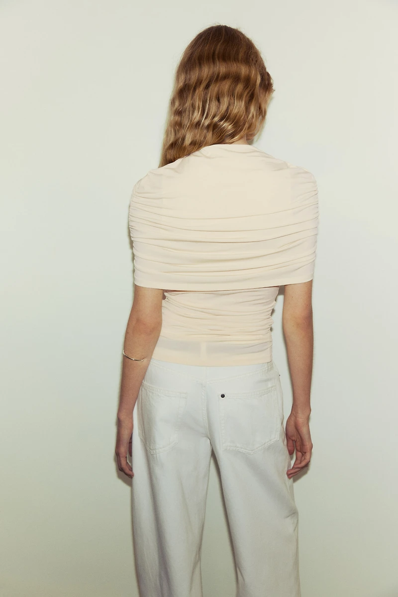 Draped Cape-Detail Top