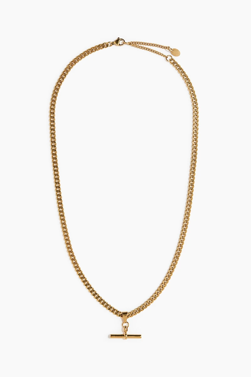 Waterproof T-Bar Necklace