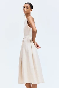 Sleeveless Twill Dress