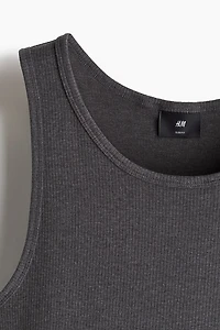 Slim-Fit Ribbed Tank Top