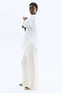 Pantalon large en sergé