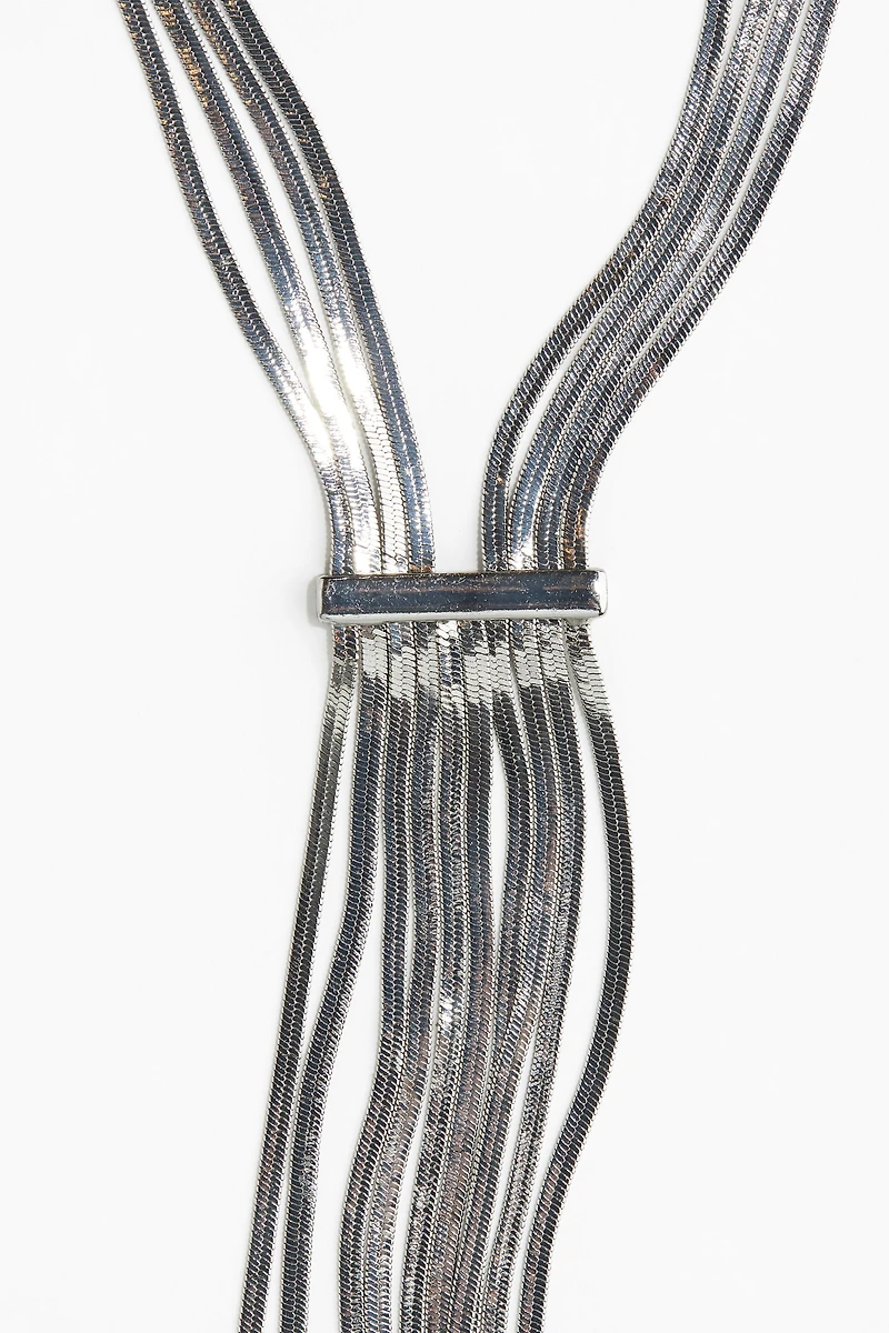 Collier en maille serpent