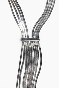 Collier en maille serpent