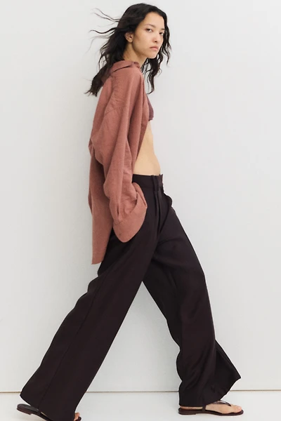 Pantalon sur mesure à jambes larges