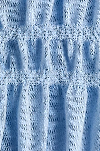 Haut smocké en tricot fin