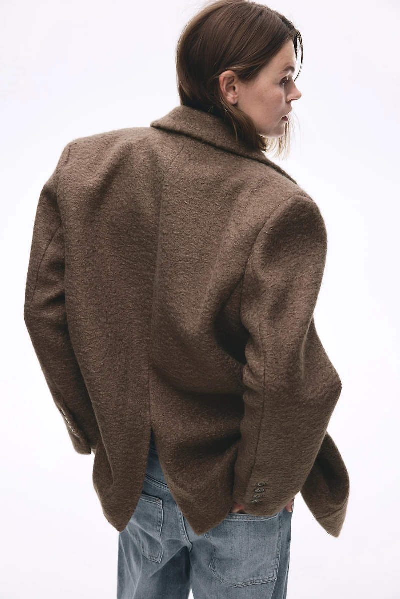 Blazer à boutonnage simple