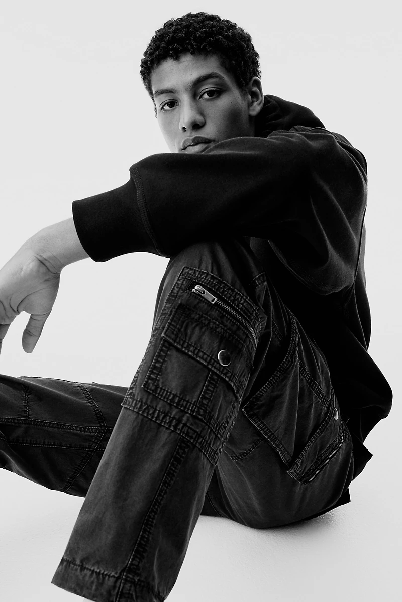 Regular Fit Twill Cargo Pants