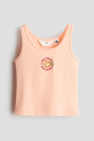 Tank Top with Printed Motif