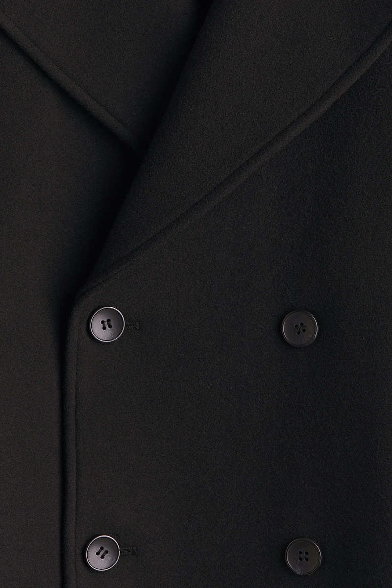 Manteau en laine mélangée avec ceinture à nouer