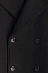 Manteau en laine mélangée avec ceinture à nouer