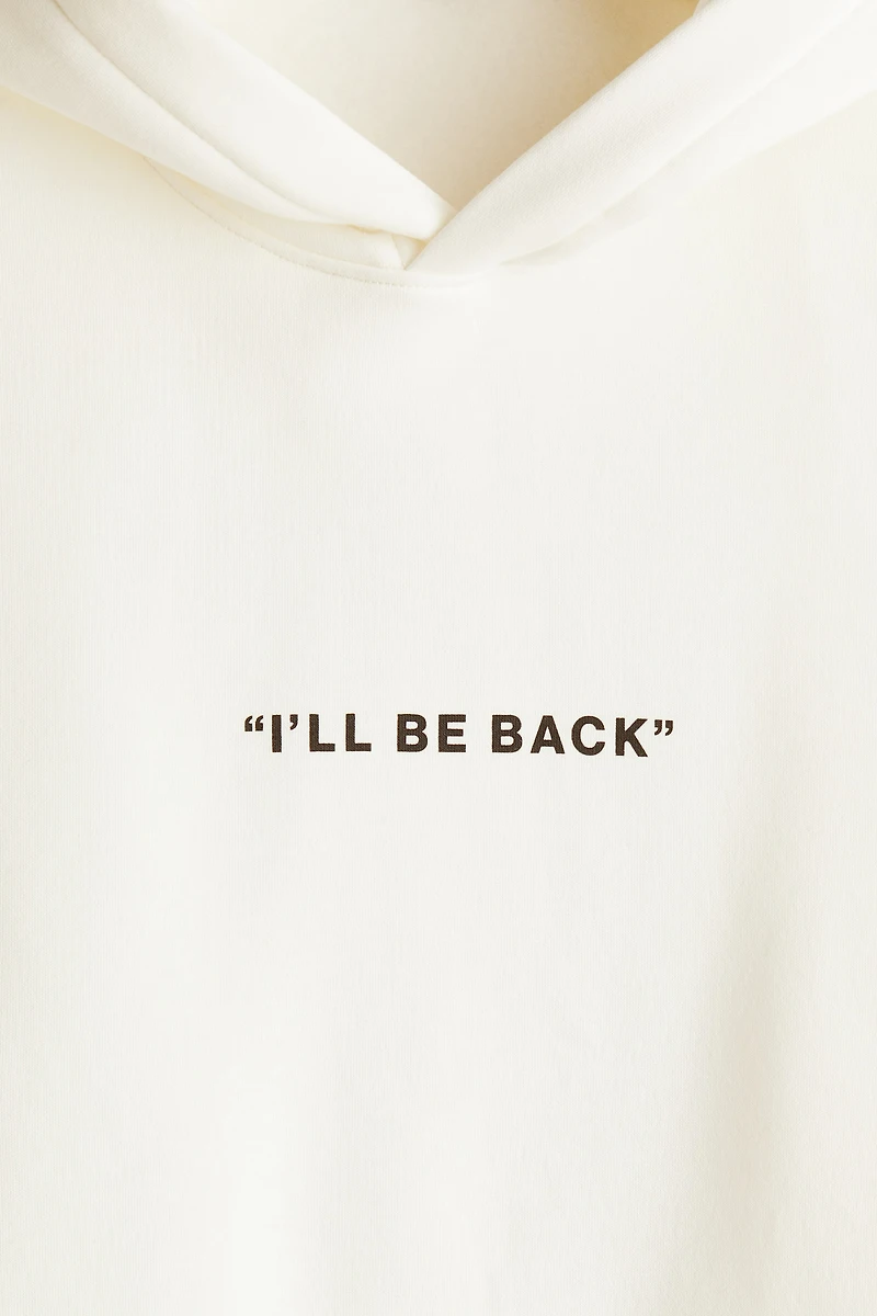 Loose-Fit Printed Hoodie