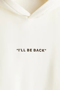 Loose-Fit Printed Hoodie