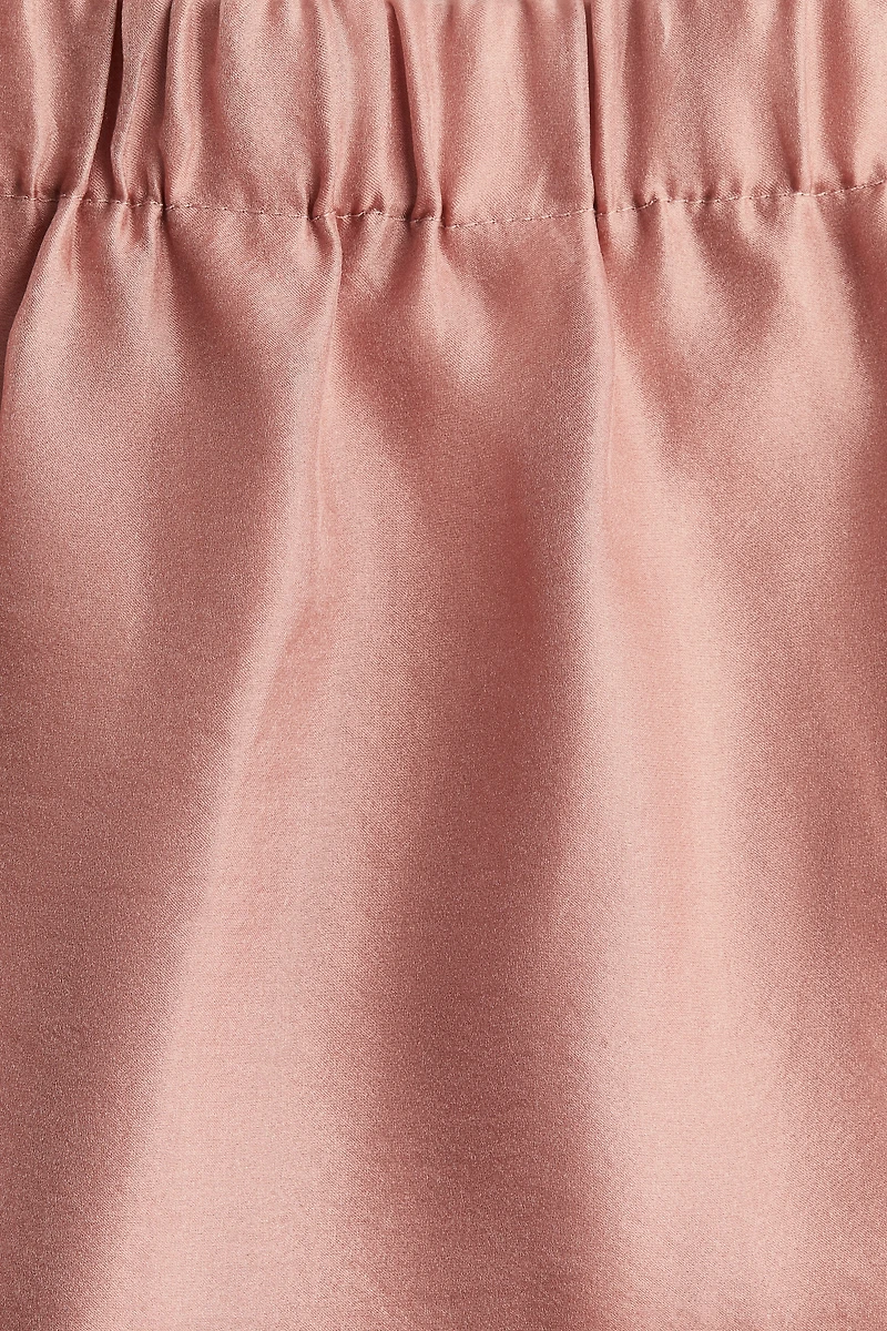 Sheer Satin Skirt