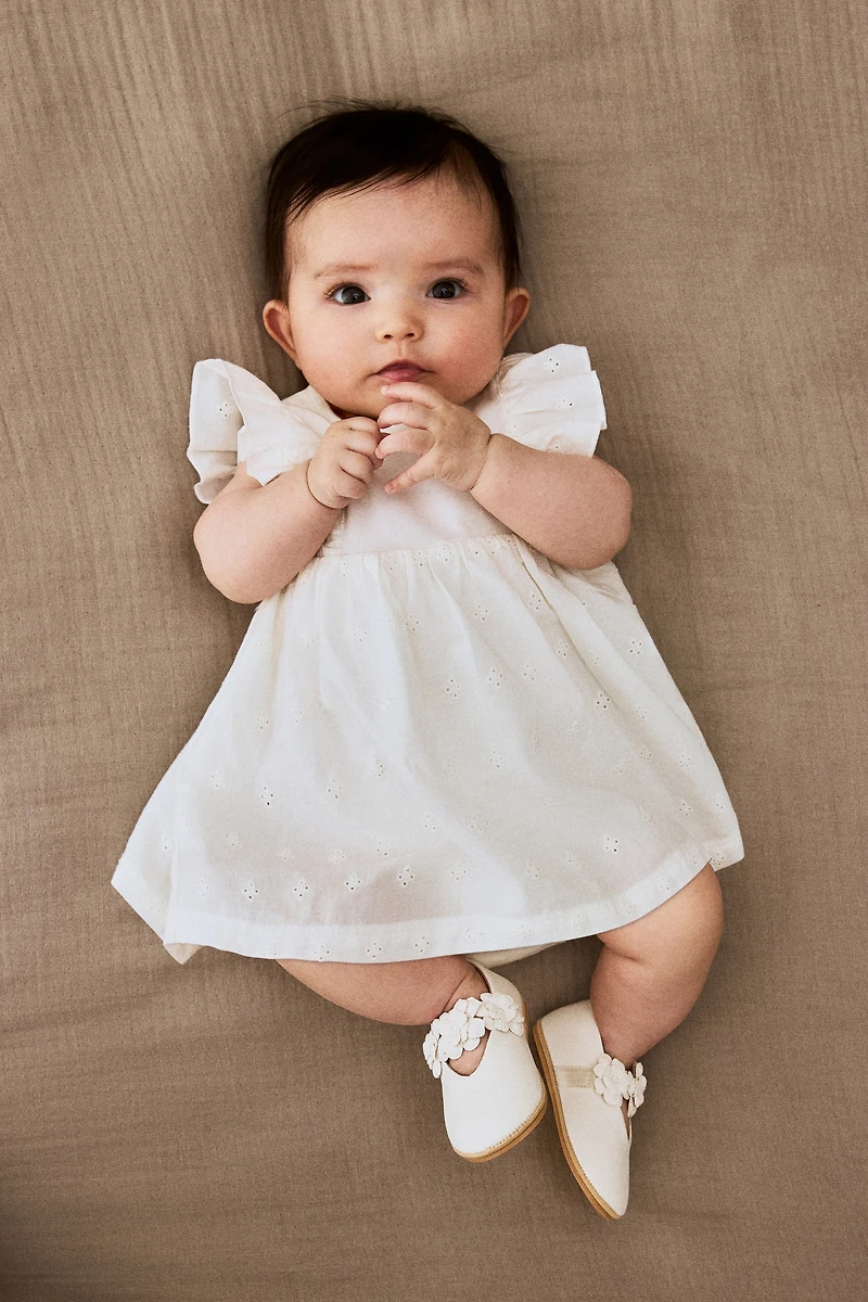 Ruffle-trimmed Bodysuit Dress