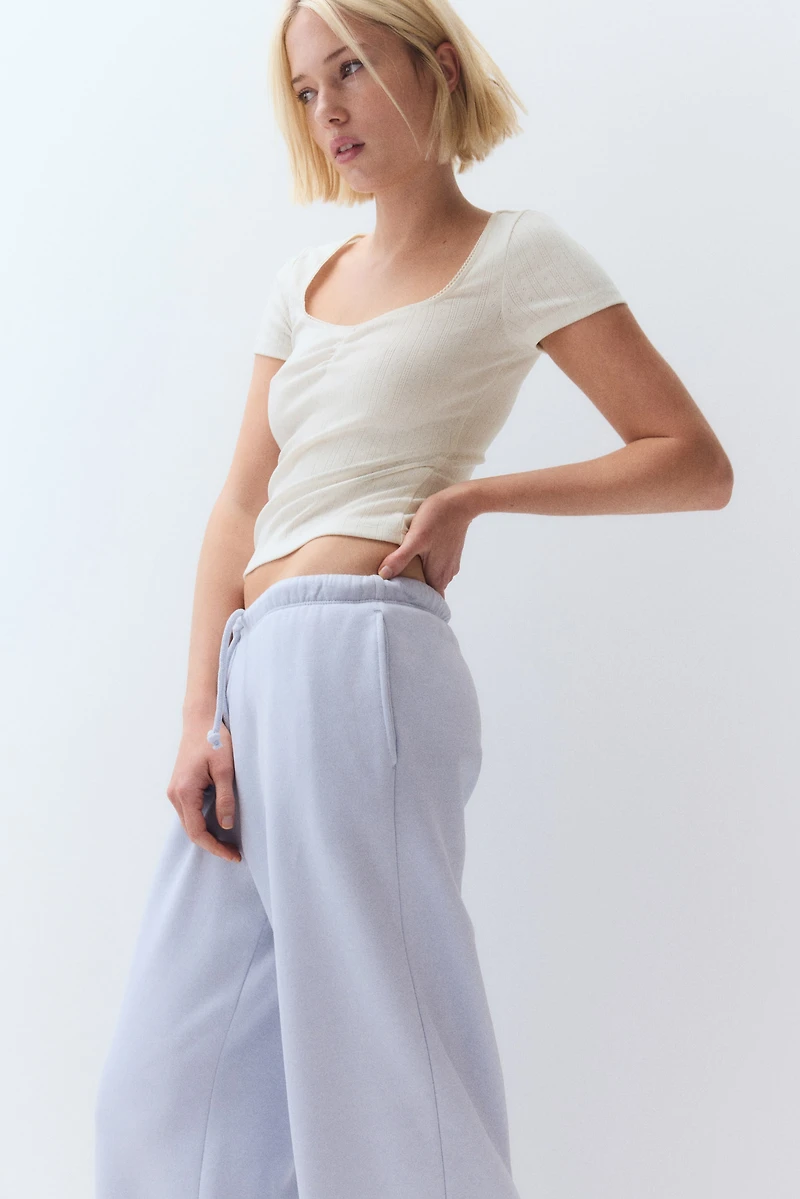 Picot-Trimmed T-Shirt