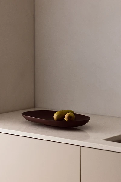 Assiette de service en bois