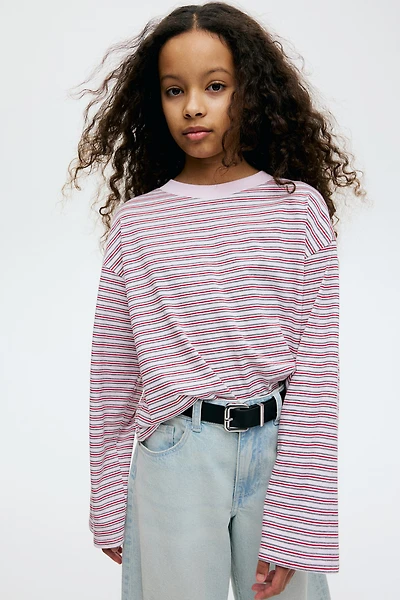 Long-Sleeved Cotton Jersey Top