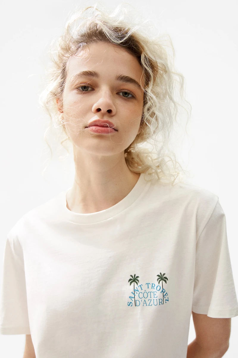 Printed Cotton T-Shirt