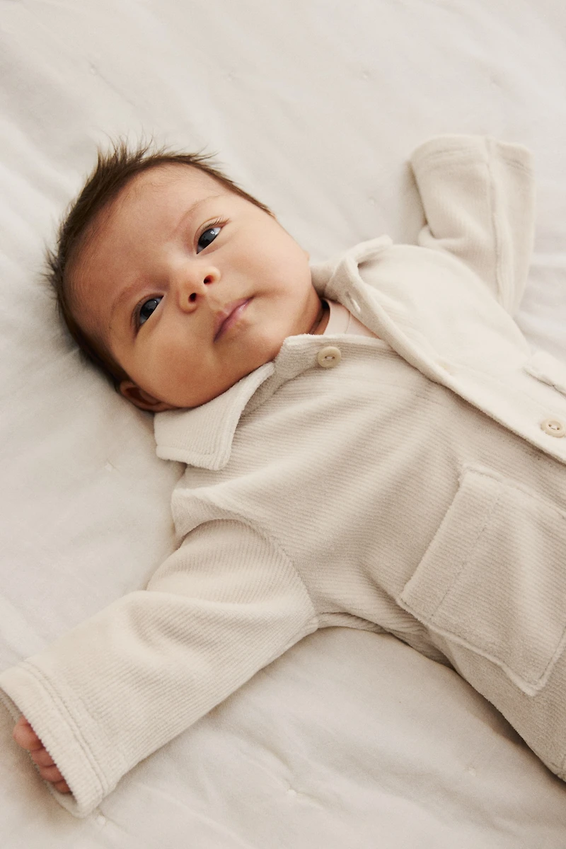 Ensemble 2 pièces en velours côtelé