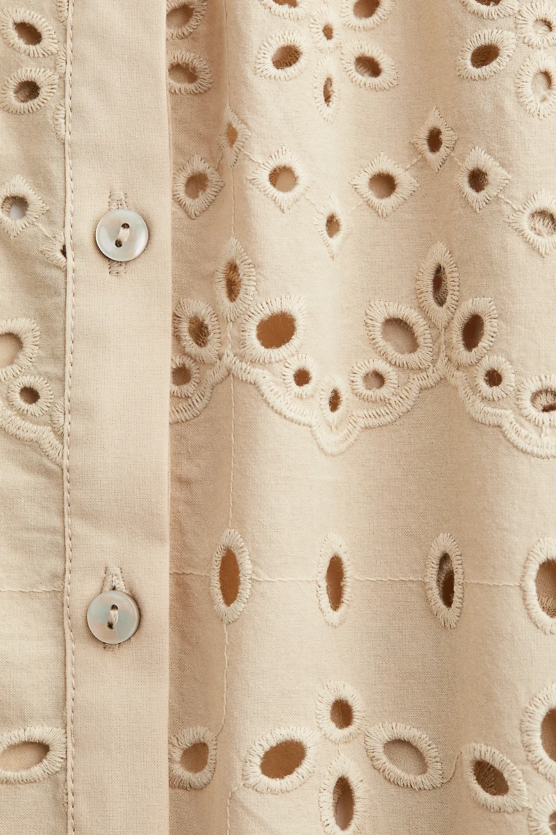 Eyelet-Embroidered Shirt
