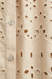 Eyelet-Embroidered Shirt