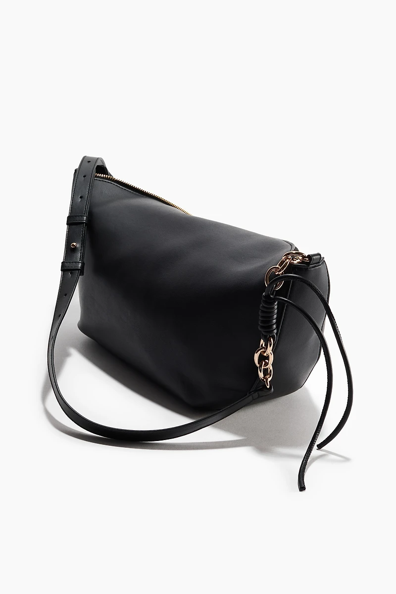Zip-Detail Shoulder Bag