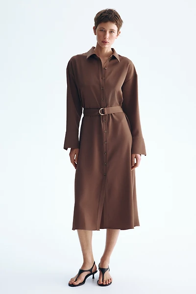 Shirt Dress with Belt