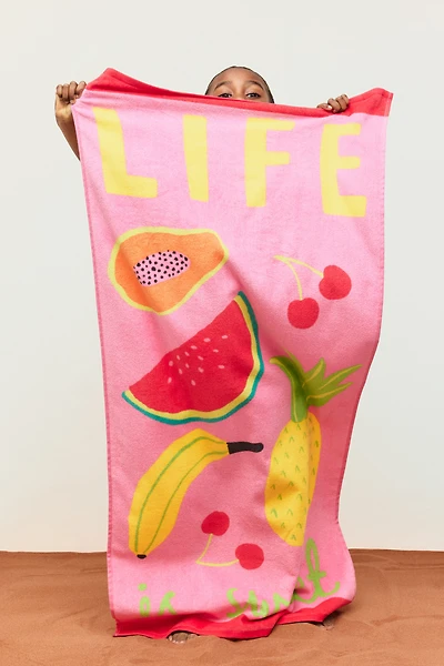 Patterned Bath Towel