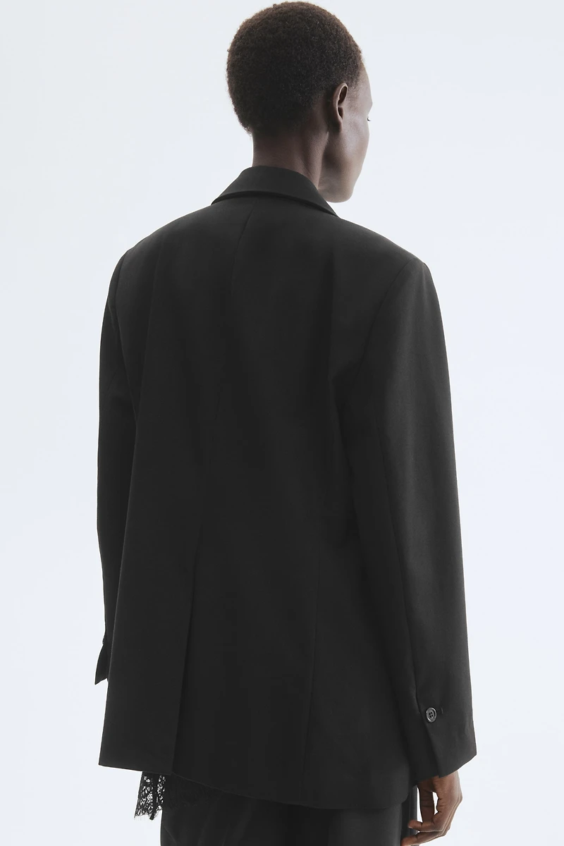 Blazer à fermeture droite