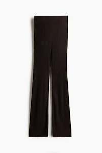 Rib-Knit Viscose Pants