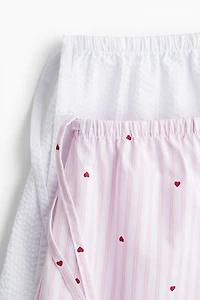 2-pack Cotton Poplin Pajama Shorts
