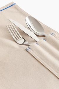 Lot de 4 napperons avec poche