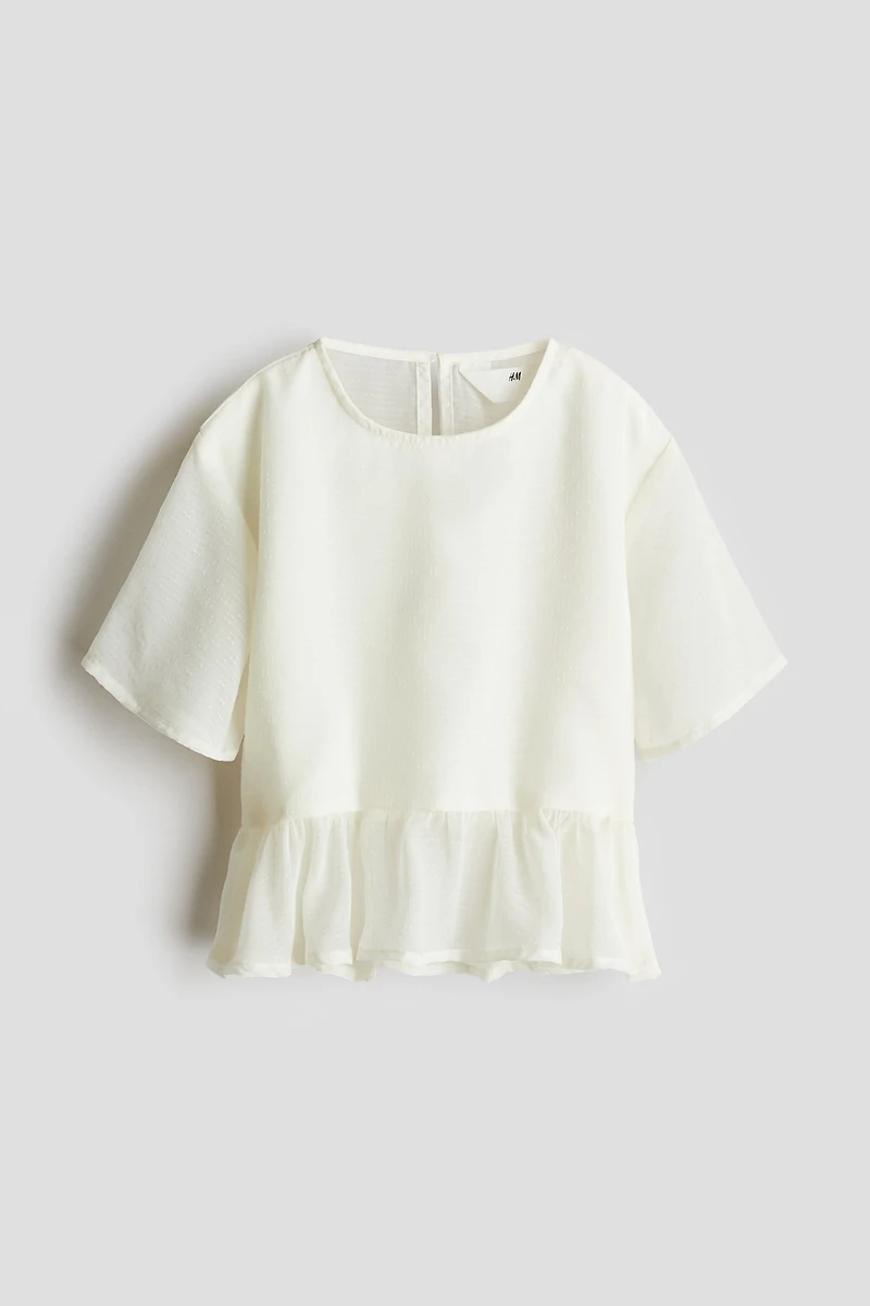 Chiffon Peplum Top